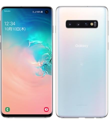 Amazon | au(エーユー SCV42 Galaxy S10＋ プリズムホワイト | au